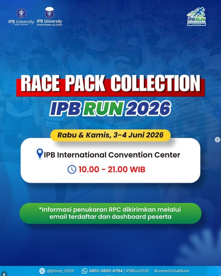 Panitia IPB RUN umumkan Race Pack Collection IPB Run 2026