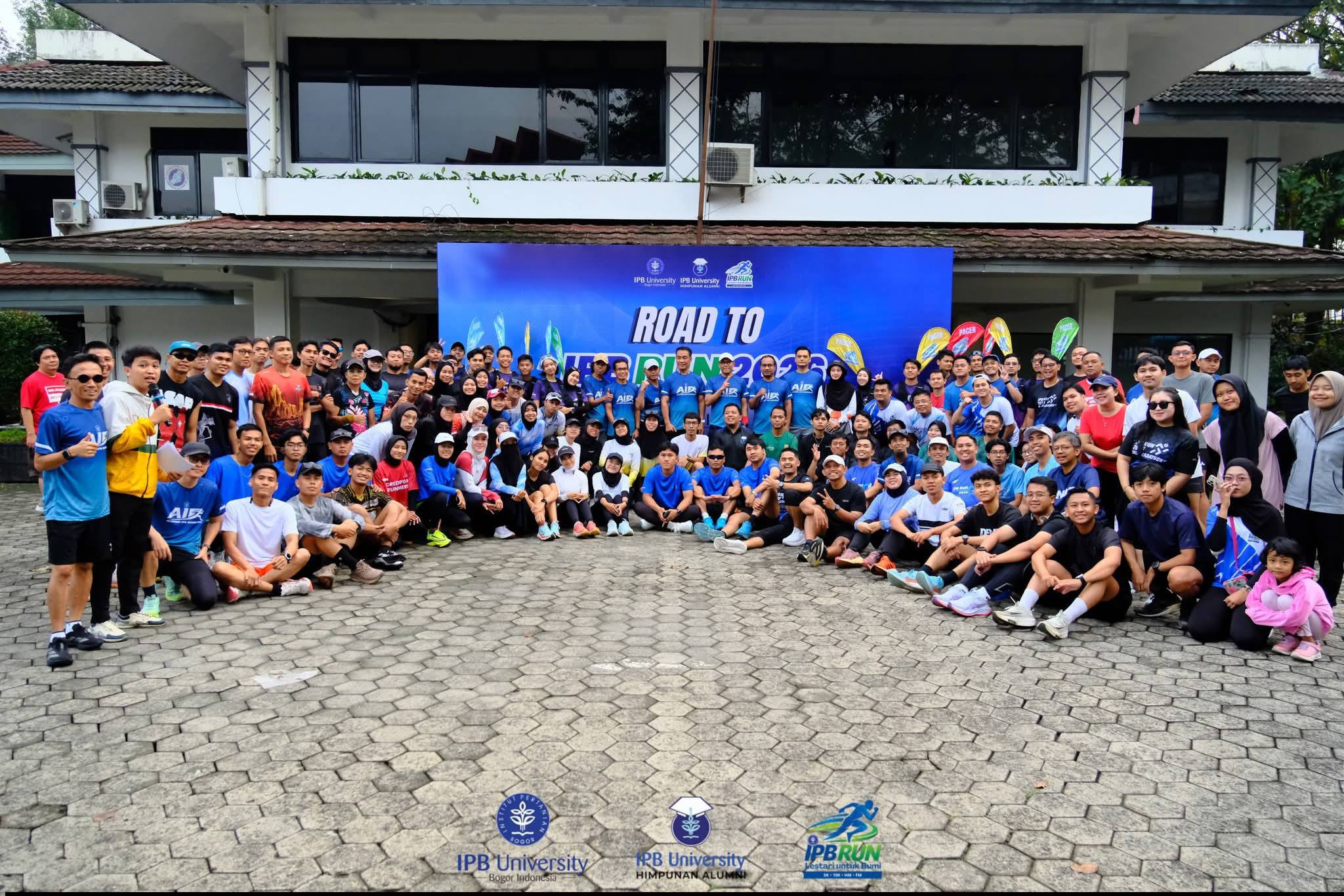 DPP HA IPB Gelar Road to IPB RUN 2026 bersama pengurus HA IPB dan komunitas Lari di Kota Bogor